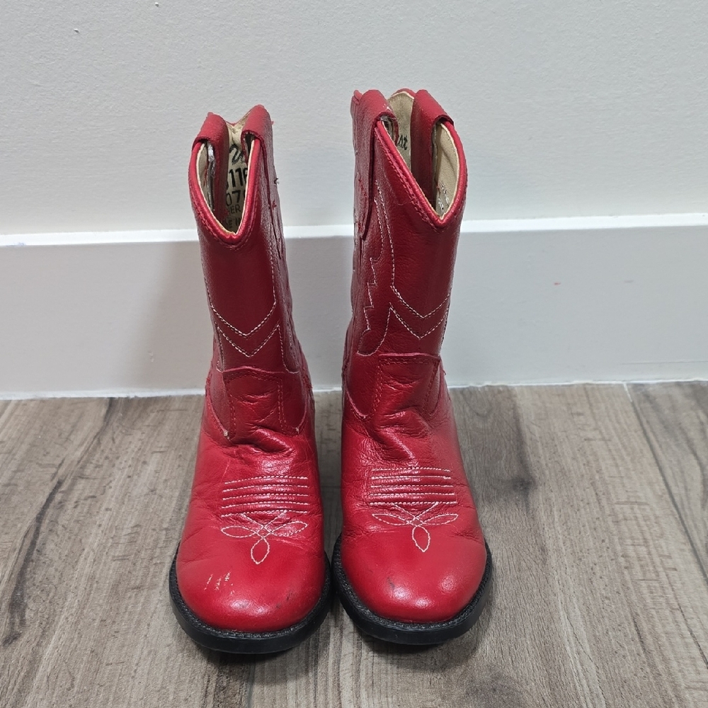 Old West Red Toddler Cowboy Boots